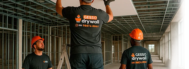 equipe instalando forro drywall cta 2